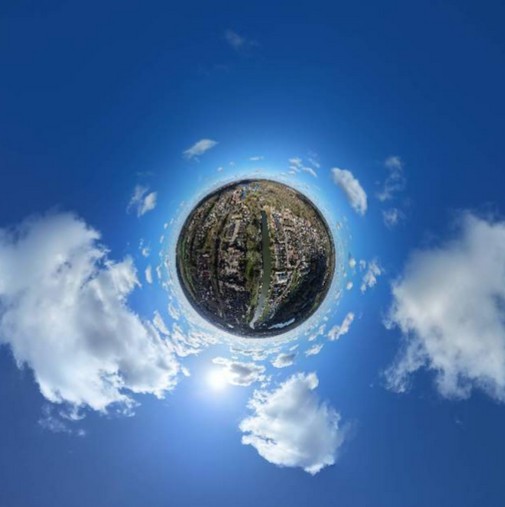360 degree drone photography