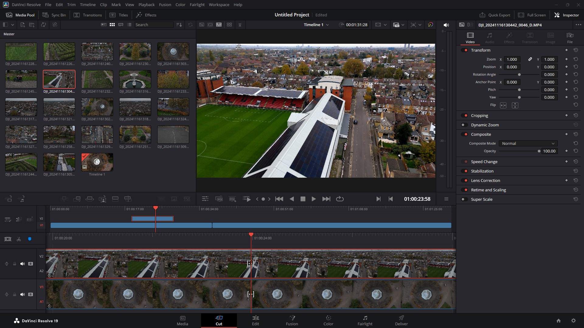 Drone video editing services in Hertfordshire