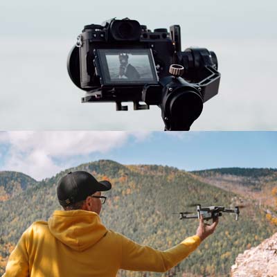 Drones versus dslr traditional camera