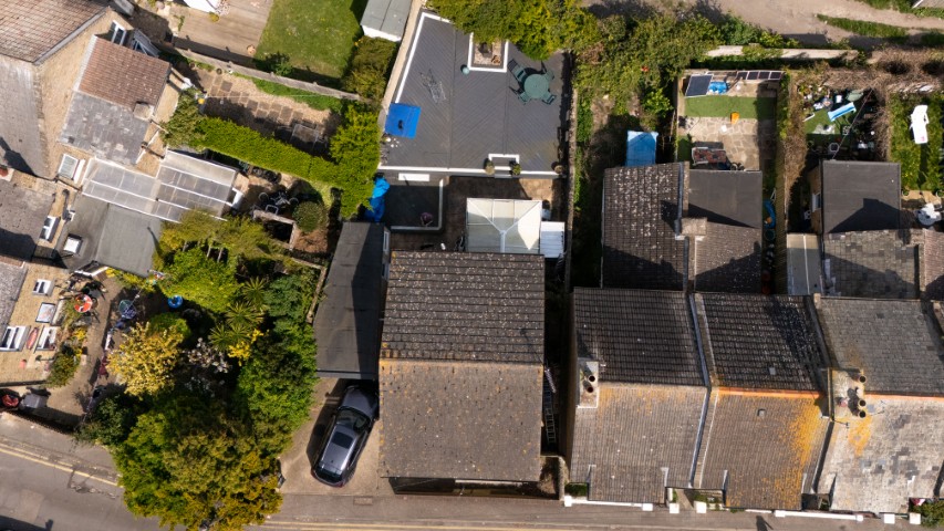 Real Estate Drone Photography example - Top down with no highlights