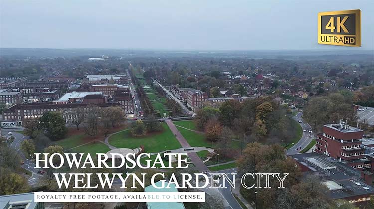 Royalty free drone footage from Hertfordshire