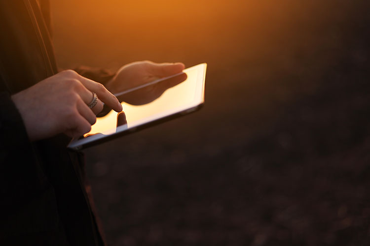 Tablets are not easily viewable in bright sunlight