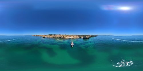 Schooner Yacht, Benagil, Portugal