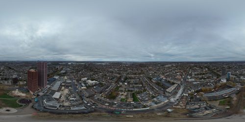Walthamstow, East London, With City Skyline In The Distance